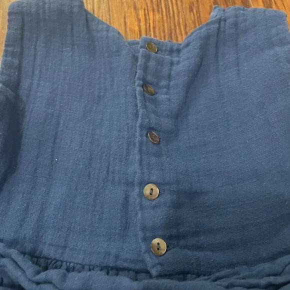 Roller Rabbit Blue Embroidered Muslin Shift Dress, Size 4, Toddler Girl - Picture 6 of 6